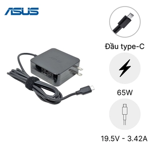 Sạc Laptop Asus 19.5V 3.42A 65W - Đầu Type C