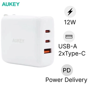 Sạc AUKEY PD 65W 2C+1A PA-D9 Trắng