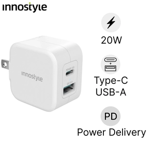 Sạc nhanh INNOSTYLE MINIGO PRO III PD 20W + QC 3.0 Màu trắng