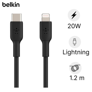 Cáp Belkin Mixit Duratex sợi Kevlar siêu bền Lightning MFI 1.2M Đen