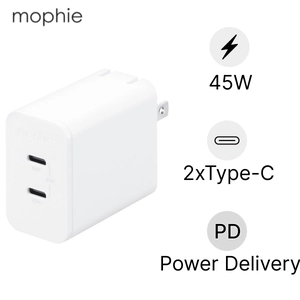 Sạc Mophie PD 45W Dual USB-C GAN