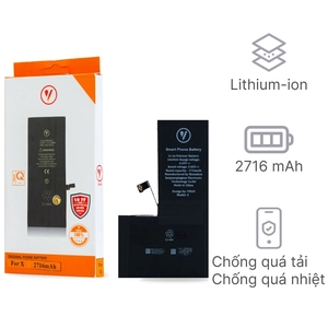 Linh kiện pin iPhone X dung lượng chuẩn chính hãng Vmas