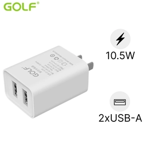 Củ Sạc Golf GF-U206 2 Cổng USB (EE-5V-1A/2.1A )