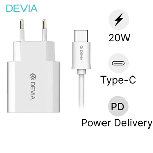 Combo Củ Sạc Devia Kèm Cáp Type-C V3