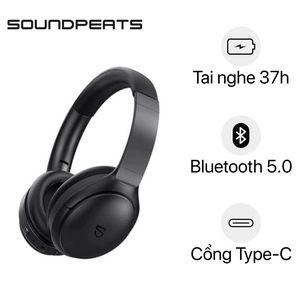 Tai Nghe Không Dây Chụp Tai Chống Ồn Soundpeats A6