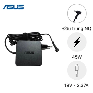 Sạc Laptop Asus 19V 2.37A 45W - Đầu trung NQ hình vuông