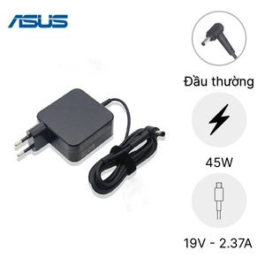 Sạc Laptop Asus 19V 2.37A 45W - Đầu thường NQ hình vuông