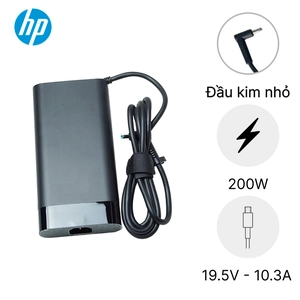 Sạc Laptop HP 19.5V 10.3A 200W - Đầu kim nhỏ hình Oval