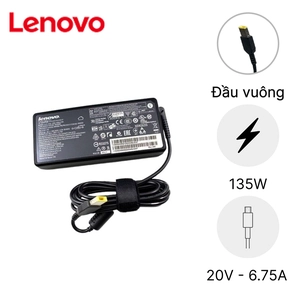 Sạc Laptop Lenovo 20V 6.75A 135W - Đầu vuông