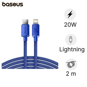 Cáp Baseus Crystal Shine USB-C to lightning dài 2M