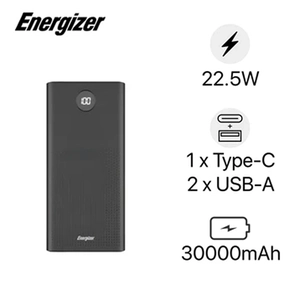 Pin sạc dự phòng Energizer 30,000mAh 3.7V Li-Polymer - UE30016PQBK