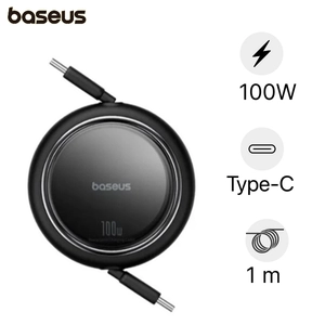 Cáp Baseus Free2Draw Mini Retractable Type-C to Type-C 100W 1M