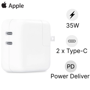 Củ sạc Apple 35W 2 cổng Type-C MNWP3ZA/A Chính Hãng