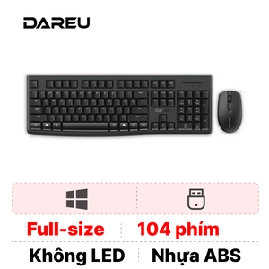 Combo Bàn phím + Chuột không dây Dareu LK186G