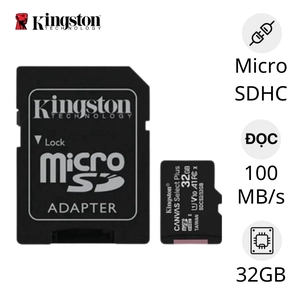 Thẻ nhớ Micro Kingston Class 10 32GB ( Kèm Adapter )