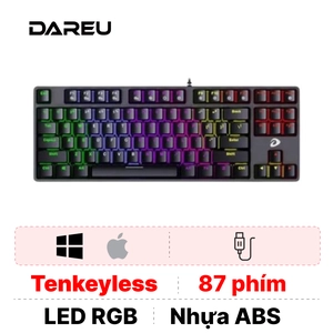 Bàn Phím Cơ Có Dây Dareu Ek87 Tkl/ Multi-Led/Đen Brown Switch
