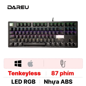 Bàn Phím Cơ Có Dây Dareu Ek87 V2 Multi Led Đen