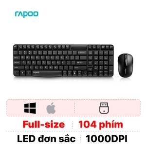Combo bàn phím + Chuột không dây Rapoo X1800S