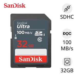Thẻ nhớ SDHC SanDisk 32Gb Class 10 100MB/s