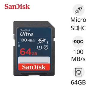 Thẻ nhớ SDHC SanDisk 64Gb Class 10 100MB/s