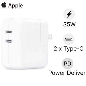 Củ sạc Apple 35W 2 cổng USB-C MW2K3ZAA chính hãng