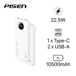 Pin dự phòng Pisen Pro - Power Cube 10.500 mAh 22.5W