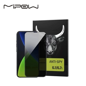 Dán cường lực iPhone 14 Plus/ 13 Pro Max Mipow Premium Privacy chống nhìn trộm Full cao cấp