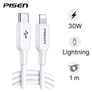 Cáp sạc Pisen Quick - Mr White USB-C to lightning 1m