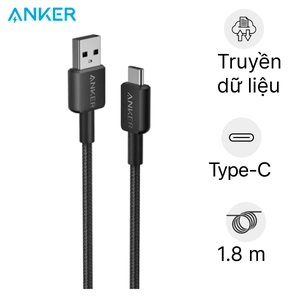 Cáp sạc Anker 322 USB A to USB C dài 1.8m Nylon A81H6H11
