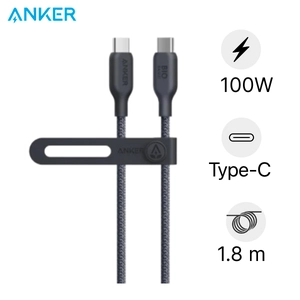 Cáp Anker 543 USB-C to USB-C Nylon BIO-BRAIDED dài 1.8M A80E6