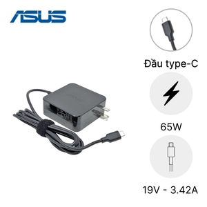 Sạc Laptop Asus 19V 3.42A 65W - Đầu Type C NQ