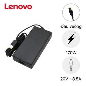 Sạc Laptop Lenovo 20V 8.5A 170W - Đầu vuông USB NQ