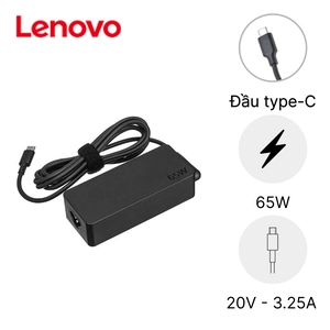 Sạc Laptop Lenovo 20V 3.25A 65W - Đầu Type C NQ