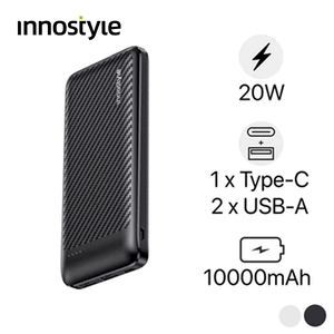 Pin dự phòng Innostyle Powersmart+ Pd 20w 10.000mah 3 Cổng 1c2a Ip20g2