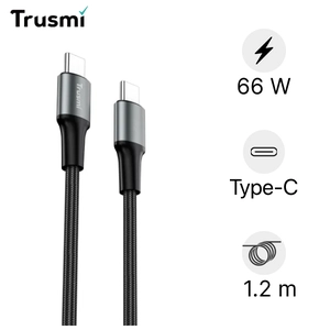 Cáp Trusmi Usb-C to Usb-C 66w dài 1.2m