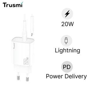 Sạc Trusmi cổng Usb-C PD 20w kèm cáp Type-C to Lightning 20w (EU) CH10