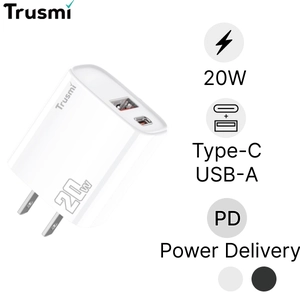 Sạc nhanh Trusmi 1A + 1C PD 20w (US) CH07