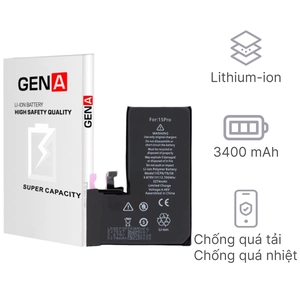 Linh kiện pin iPhone 15 Pro dung lượng siêu cao chính hãng GENA