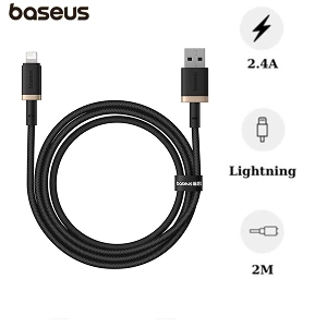 Cáp Baseus Dura Series Usb-A to Lightning dài 2m