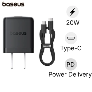 Sạc nhanh Baseus Palm 1C 20W US ( kèm cáp mini C to C 60W dài 1m )