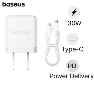 Sạc nhanh Baseus Palm 1C 30W US ( kèm cáp mini C to C 60W dài 1m )