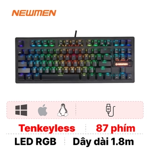 Bàn phím cơ có dây Newmen GE87