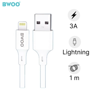 Cáp sạc nhanh BWOO Lightning 3A X281C dài 1M