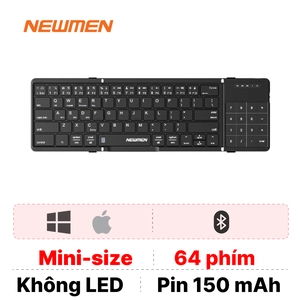 Bàn phím Bluetooth Newmen BK66 Foldable