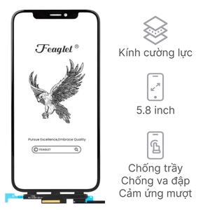 Linh kiện kính cảm ứng iPhone X chính hãng Feaglet