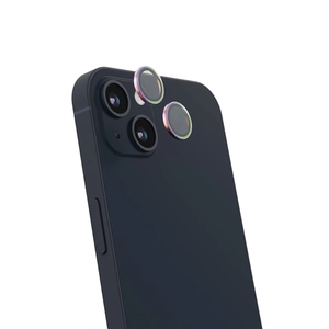 Miếng dán camera iPhone 15 Pro Jcpal viền xanh dương chống va đập