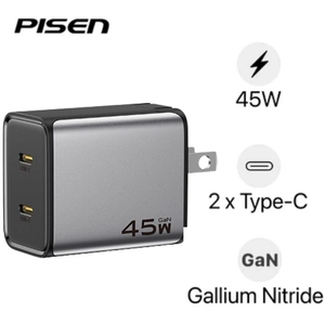 Sạc Pisen Bolt Utility 45W 2C Gan Fast