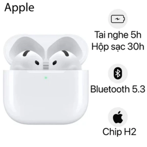 Tai nghe Bluetooth Apple Airpods 4 2024 chống ồn chủ động (MXP93) - Cũ trầy xước