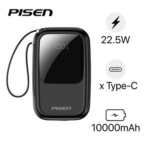Linh kiện Pin dự phòng Pisen Quick Powerlink Color 22.5W 10.000mAh kèm k Lightning và Type-C D153