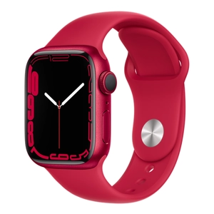 Apple Watch Series 7 41mm (GPS) - Viền nhôm - Dây cao su - Cũ Trầy Xước